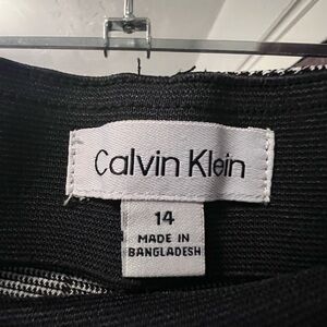 Calvin Klein black & White Plaid Pants